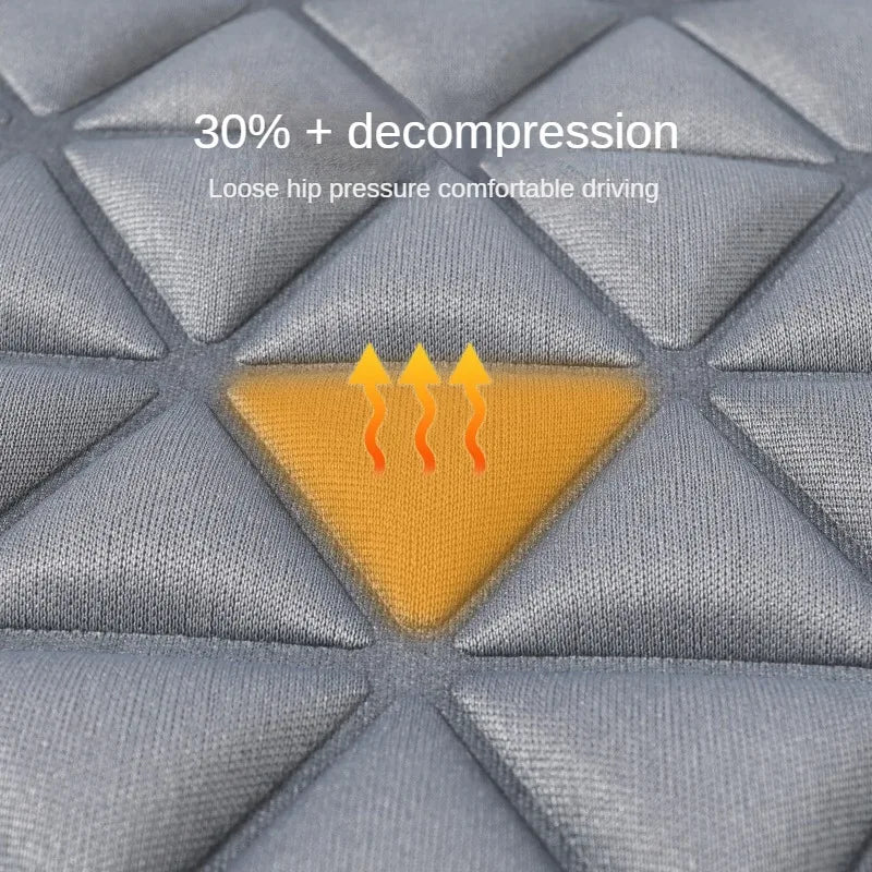 Car Breathable Fabric 3D Triangular Convex Hip Massage Cushion