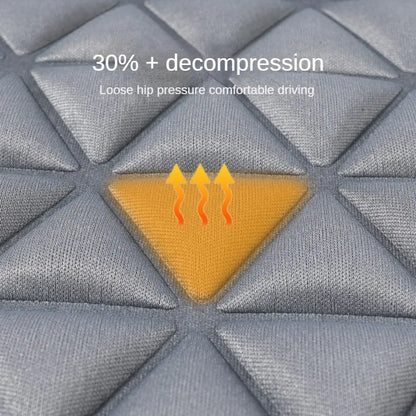 Car Breathable Fabric 3D Triangular Convex Hip Massage Cushion