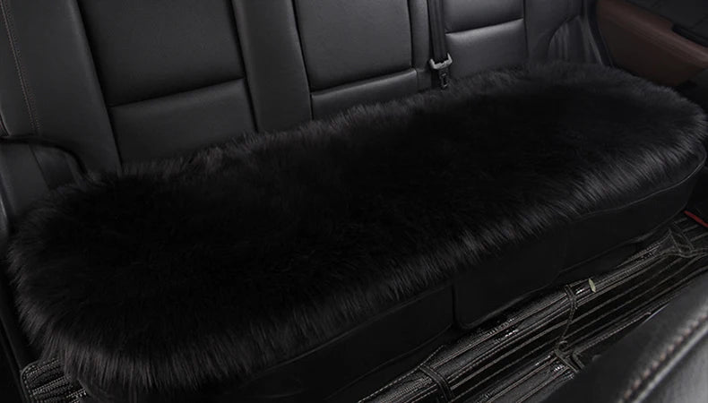 Artificial Wool Car Seat Cushion Winter Plush Auto Seat Cloak Universal Warm Car Seat Cover