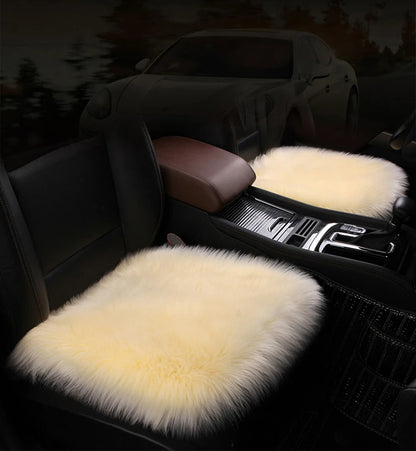Artificial Wool Car Seat Cushion Winter Plush Auto Seat Cloak Universal Warm Car Seat Cover