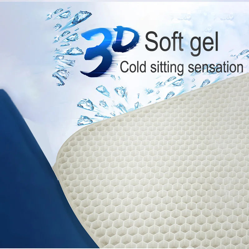 Car USB Ventilated Cooling 6 Fans Gel Seat Cushion Pad