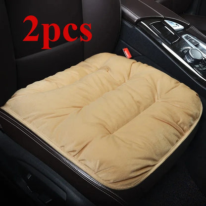 Car Seat Covers Winter Short Fleece Seat Cushions Front Pads 2 Pcs