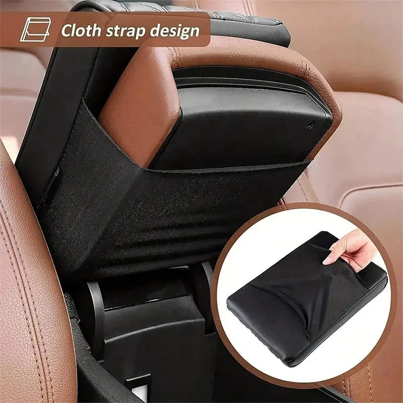 Car Armrest Boost Pad Heighten Leather Protection Cushion