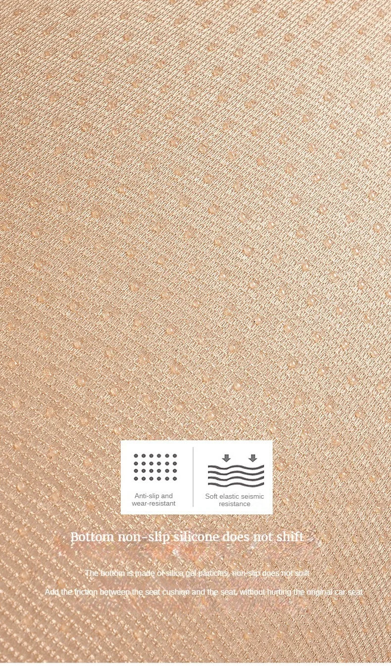 Car Summer Cool Breathable Fabric Front Rear Seat Cushion