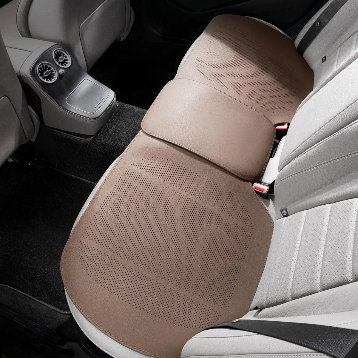 Car PU Leather Cooling Breathable Non Slip Thin All Season Universal Seat Cushion