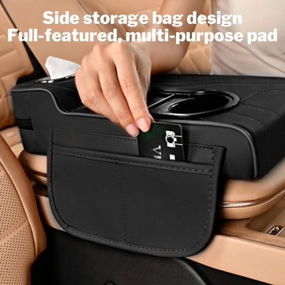 Car Armrest Cover Heightening Pad Storage Organizer