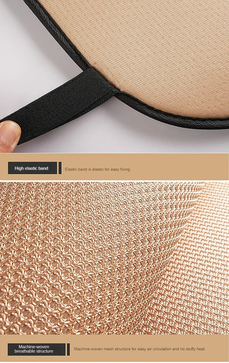 Car Summer Cool Breathable Fabric Front Rear Seat Cushion