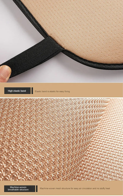 Car Summer Cool Breathable Fabric Front Rear Seat Cushion