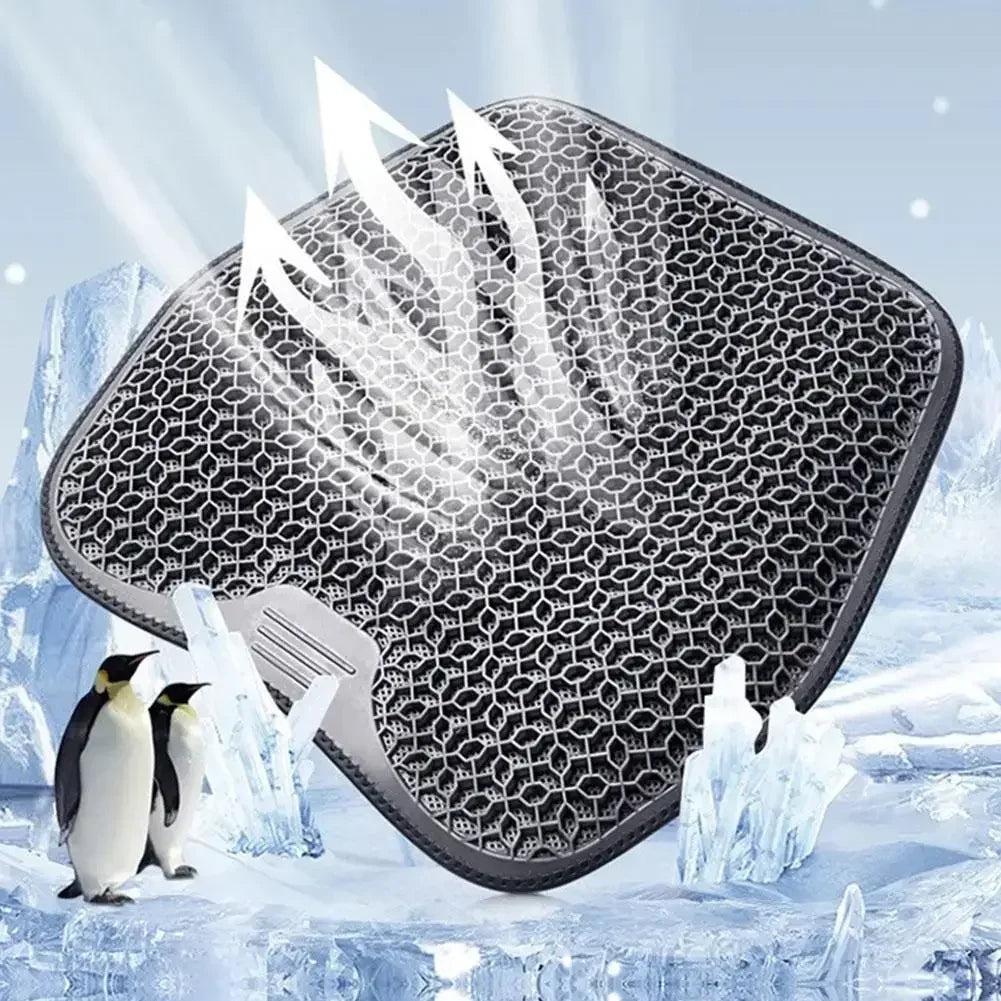 Car Gel Summer Cool Memory Foam Seat Cushion Backrest Universal Cushion