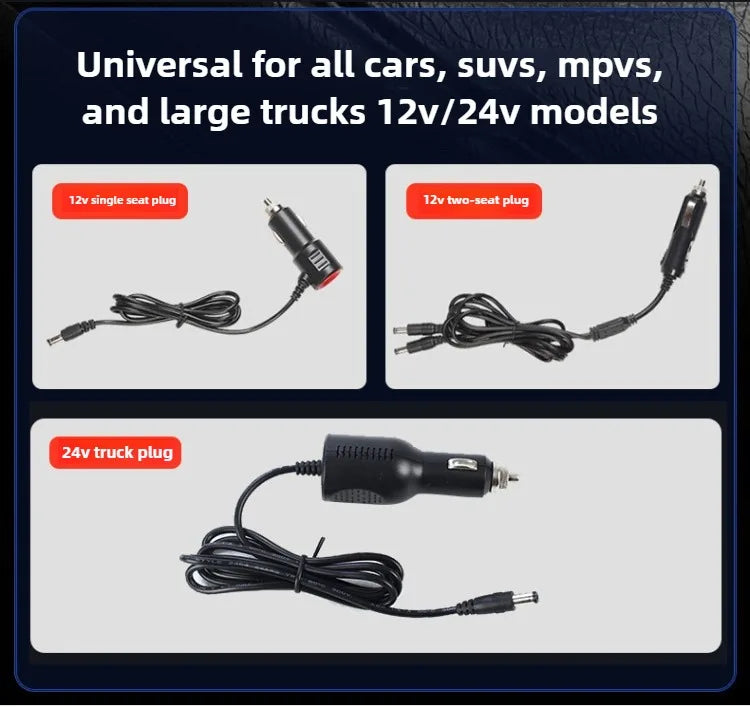 Car 12V/24V Universal Ventilated Seat Cooling 12 Fans Cushion