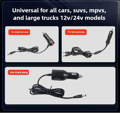 Car 12V/24V Universal Ventilated Seat Cooling 12 Fans Cushion