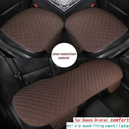 Car Linen Quilted Embroidered Cushion Four Seasons Universal Three-piece Set