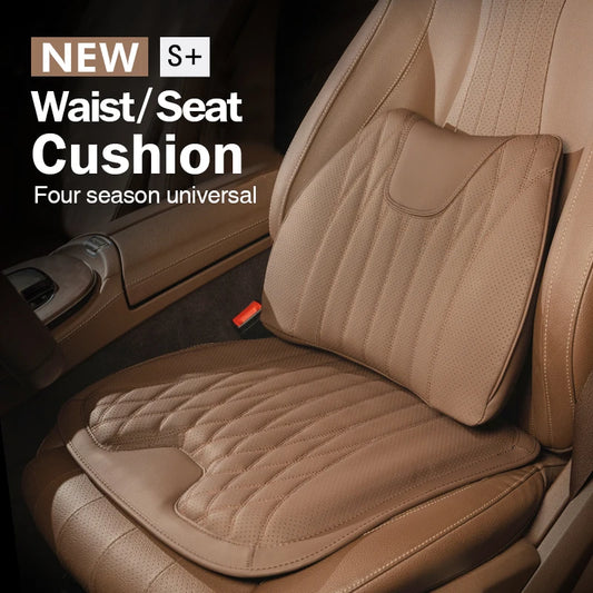 Car Seat Breathable Leather Waist Cushion Protector