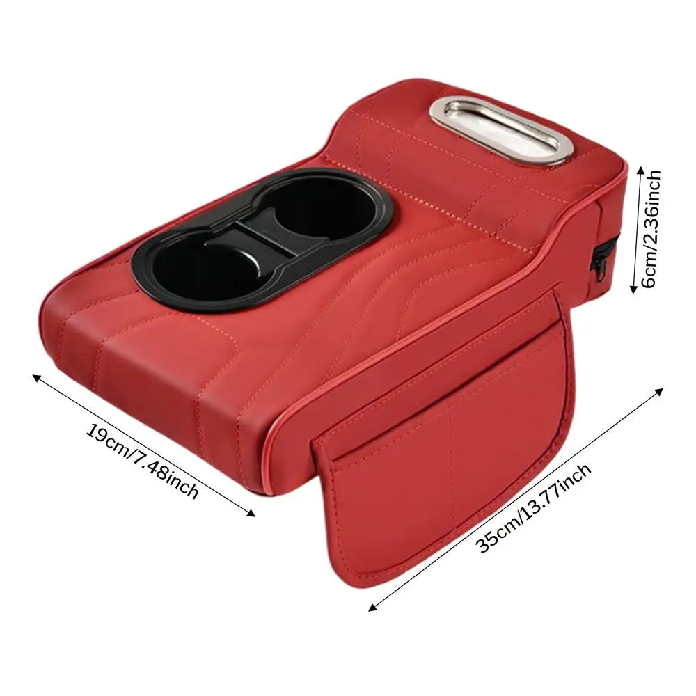 Car Armrest Cover Heightening Pad Storage Organizer