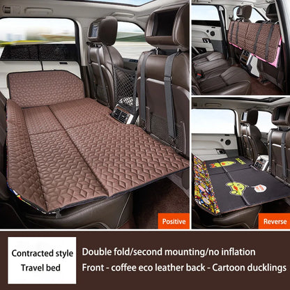 Car Non-inflatable Back Seat Folding Safety Mattress Travelling Mattress