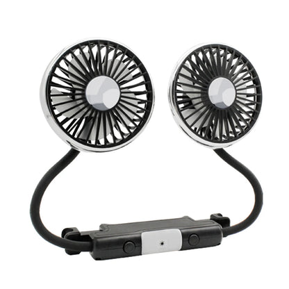Car Seat Back 3-Speed Powerful Cooling Fan with Light