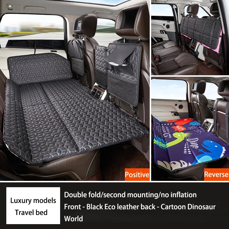 Car Non-inflatable Back Seat Folding Safety Mattress Travelling Mattress