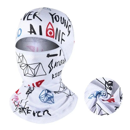 Motorcycle Cycling Summer Cool Ice Silk Full Face Sun Anti-UV Protection Face Cover Masks
