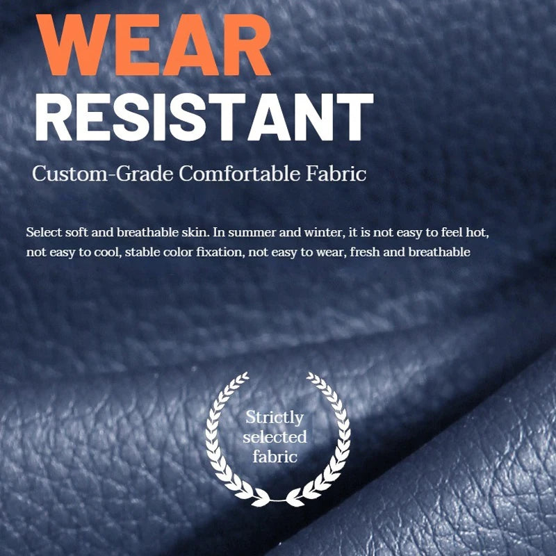 Car Perforated Leather  Front Bottom Anti-Slip Universal Seat Cushion