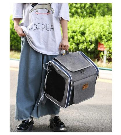 Bicycle Carrying Cat Dog Pet Bag Portable Backpack Organizer