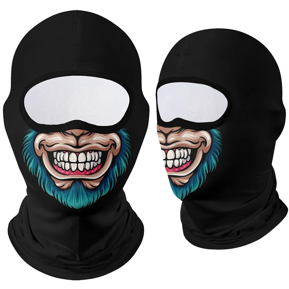 Motorcycle Face Mask Clown Ghost Skull Breathable Windproof UV Sun Dust Protective Mask