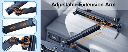 Car Dual-Head Fan Headrest 360° Rotation Air Cooling Fan