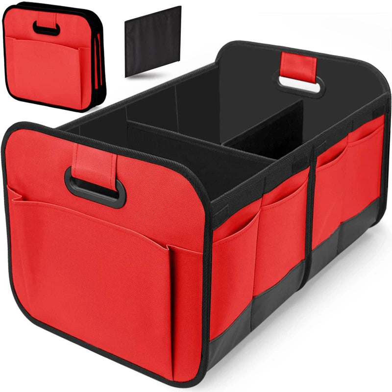 1pc Car Storage Trunk Storage Box Oxford Cloth Large Capacity Foldable Storage Bag