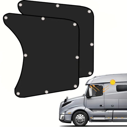 2pcs Side Sunshade Auto Heat Window Shade For RV Semi Truck