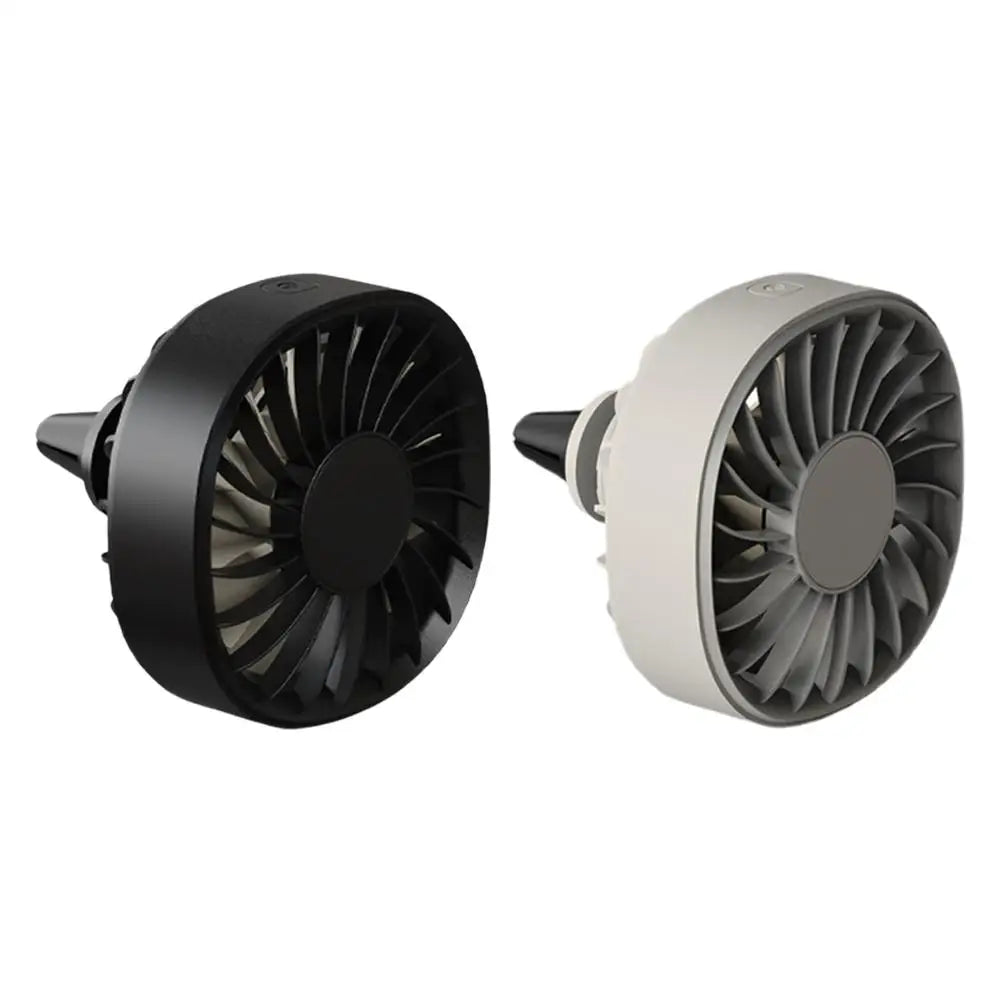 Car Powerful USB Colorful LED Light Low Noise Vent Clip Fan