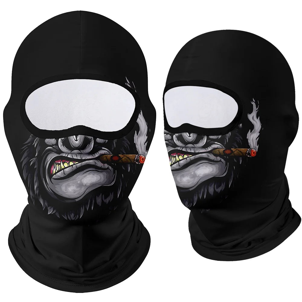 Motorcycle Face Mask Clown Ghost Skull Breathable Windproof UV Sun Dust Protective Mask