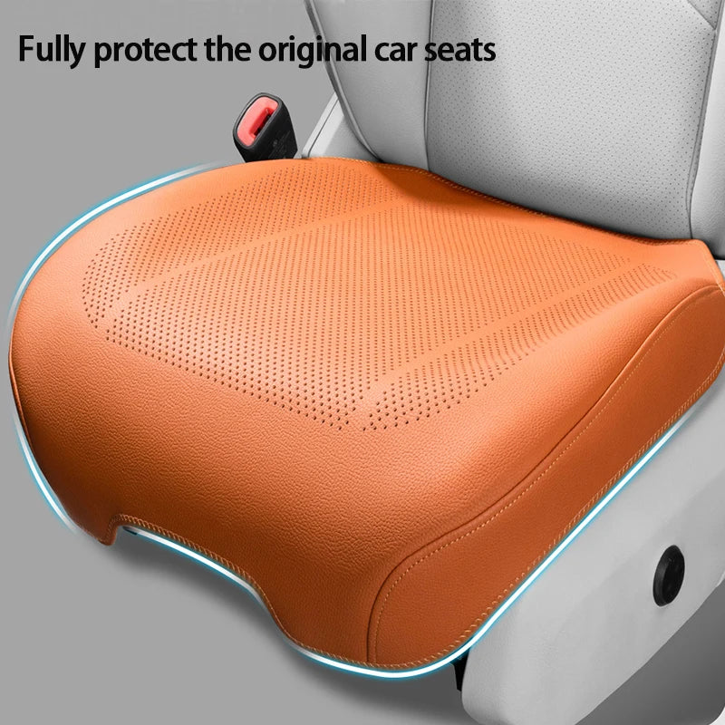 Car PU Leather Cooling Breathable Non Slip Thin All Season Universal Seat Cushion