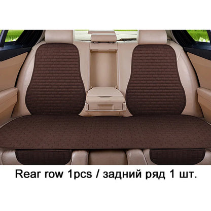 Car Flax Seat Cushion Protector Pad Front/Rear Set