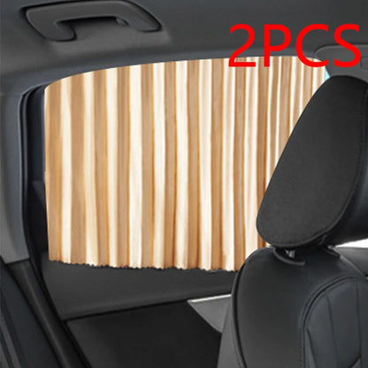 2PCS Car Magnetic Sunshade Window Curtain Privacy Sun UV Protection