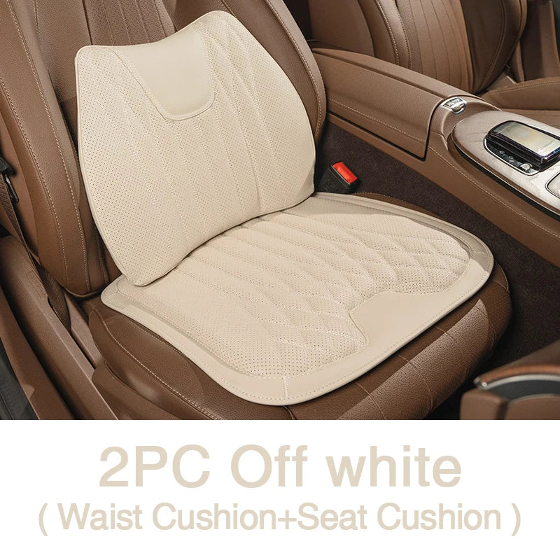 Car Seat Breathable Leather Waist Cushion Protector
