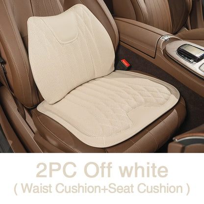 Car Seat Breathable Leather Waist Cushion Protector