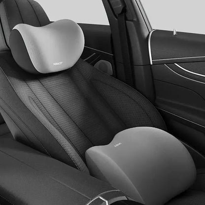 Car Headrest Lumbar Support Seat Cushion Backrest Set
