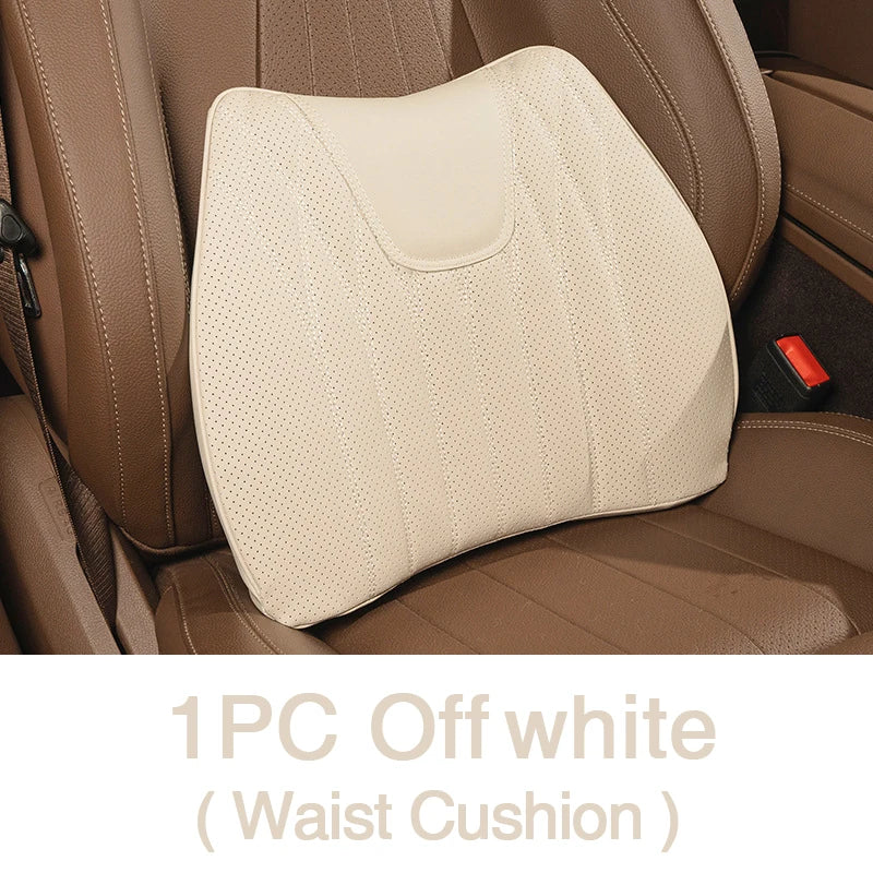 Car Seat Breathable Leather Waist Cushion Protector