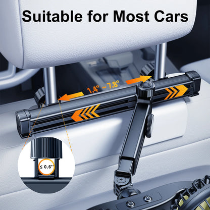 Car Dual-Head Fan Headrest 360° Rotation Air Cooling Fan