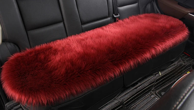 Artificial Wool Car Seat Cushion Winter Plush Auto Seat Cloak Universal Warm Car Seat Cover