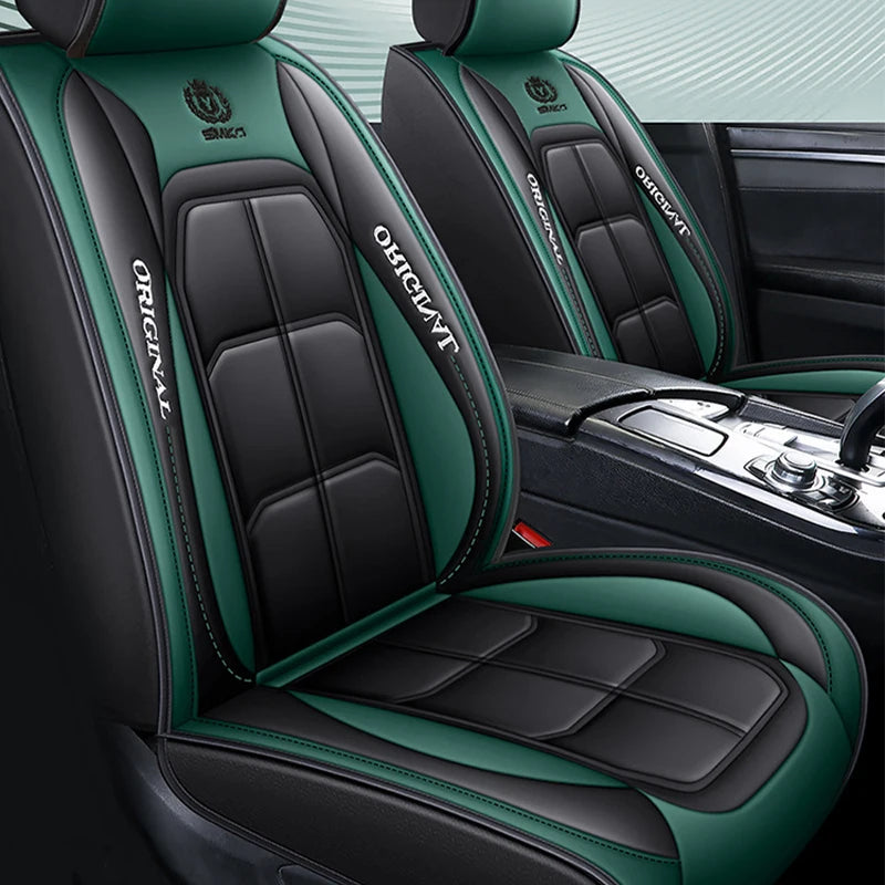 Car Luxury Pu Leather Universal Auto Front Seat Protective Seat Cushion