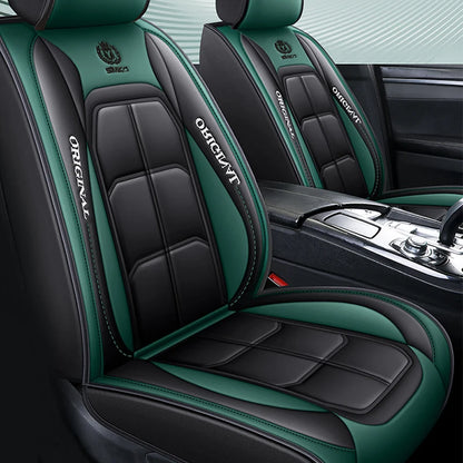 Car Luxury Pu Leather Universal Auto Front Seat Protective Seat Cushion