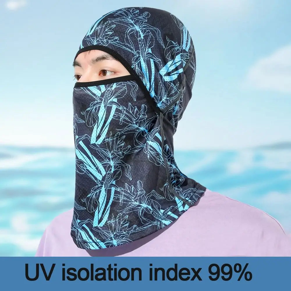 Motorcycle Cycling Summer Cool Ice Silk Full Face Sun Anti-UV Protection Face Cover Masks