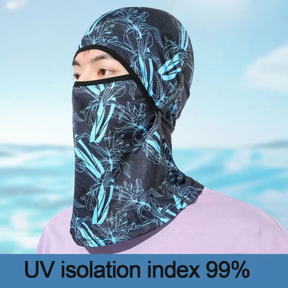 Motorcycle Cycling Summer Cool Ice Silk Full Face Sun Anti-UV Protection Face Cover Masks