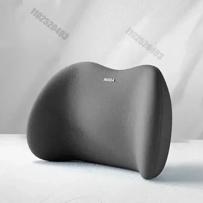 Car Headrest Lumbar Support Seat Cushion Backrest Set
