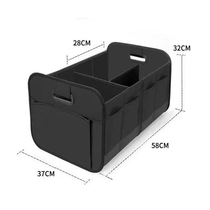 1pc Car Storage Trunk Storage Box Oxford Cloth Large Capacity Foldable Storage Bag