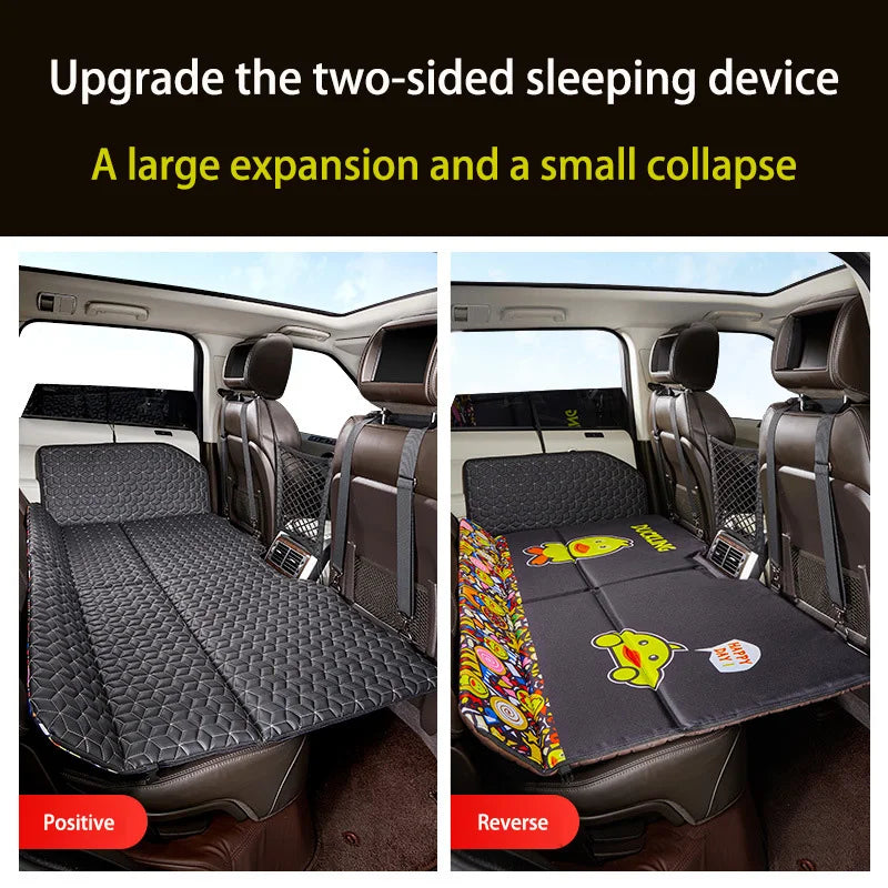 Car Non-inflatable Back Seat Folding Safety Mattress Travelling Mattress