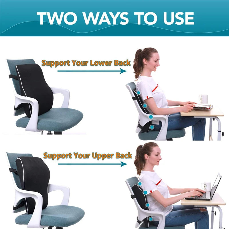 Car Memory Foam Lumbar Support Pillow Lumbar Cushion