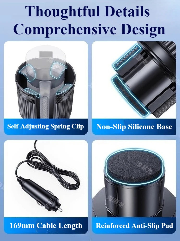 12V/24V Car Cup Holder Dual-Speed Adjustable Summer Cooler Fan