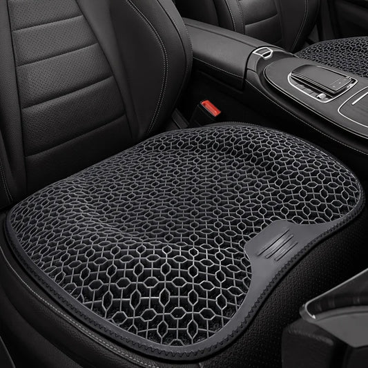 1pc Gel Seat Cushion - Honeycomb Design for Car/Office | Breathable