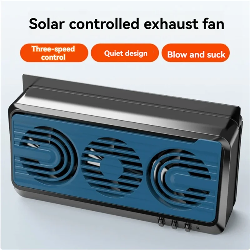Auto Car Window Cooler Ventilator 3 Fans Cooler Promoting Air Circulation